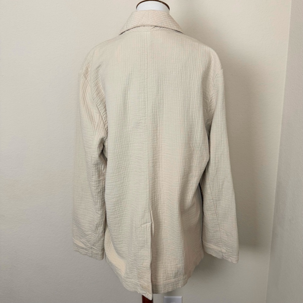 Free People Rowan Cotton Blazer in Ecru - Picture 7 of 14